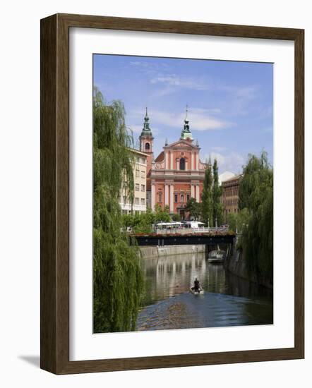 River Ljubljanica, Ljubljana, Slovenia, Europe-Lawrence Graham-Framed Photographic Print