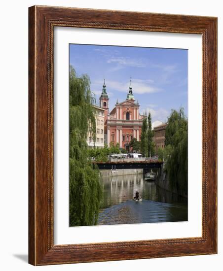 River Ljubljanica, Ljubljana, Slovenia, Europe-Lawrence Graham-Framed Photographic Print