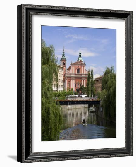 River Ljubljanica, Ljubljana, Slovenia, Europe-Lawrence Graham-Framed Photographic Print