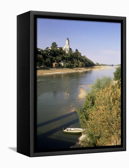 River Loire and St. Florent Le Veille, Western Loire, Pays De La Loire, France-Michael Busselle-Framed Premier Image Canvas