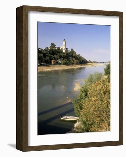 River Loire and St. Florent Le Veille, Western Loire, Pays De La Loire, France-Michael Busselle-Framed Photographic Print
