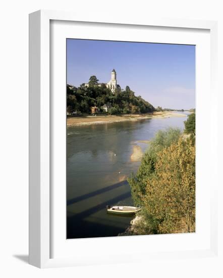 River Loire and St. Florent Le Veille, Western Loire, Pays De La Loire, France-Michael Busselle-Framed Photographic Print