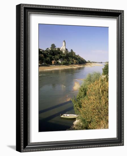 River Loire and St. Florent Le Veille, Western Loire, Pays De La Loire, France-Michael Busselle-Framed Photographic Print