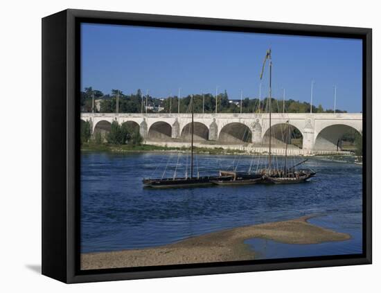River Loire and Wilson Bridge, Tours, Centre, France, Europe-Thouvenin Guy-Framed Premier Image Canvas