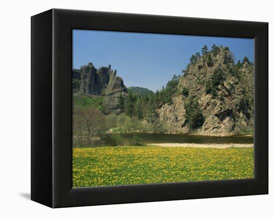 River Loire in Spring, Near Arlempdes, Haute Loire in the Auvergne, France-Michael Busselle-Framed Premier Image Canvas