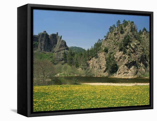 River Loire in Spring, Near Arlempdes, Haute Loire in the Auvergne, France-Michael Busselle-Framed Premier Image Canvas