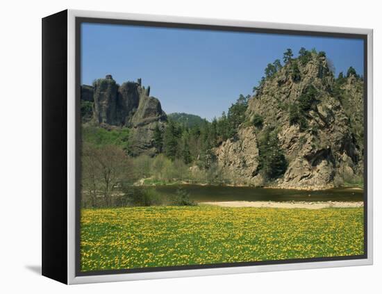 River Loire in Spring, Near Arlempdes, Haute Loire in the Auvergne, France-Michael Busselle-Framed Premier Image Canvas