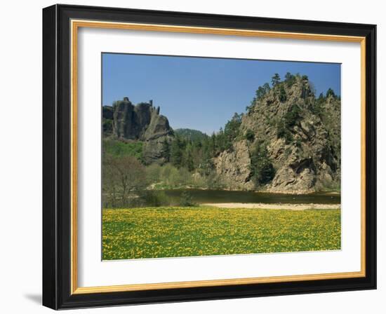 River Loire in Spring, Near Arlempdes, Haute Loire in the Auvergne, France-Michael Busselle-Framed Photographic Print