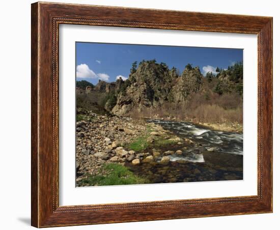 River Loire Near Arlempdes, Haute Loire, in the Auvergne, France, Europe-Michael Busselle-Framed Photographic Print