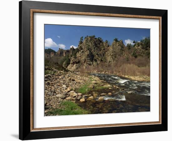 River Loire Near Arlempdes, Haute Loire, in the Auvergne, France, Europe-Michael Busselle-Framed Photographic Print