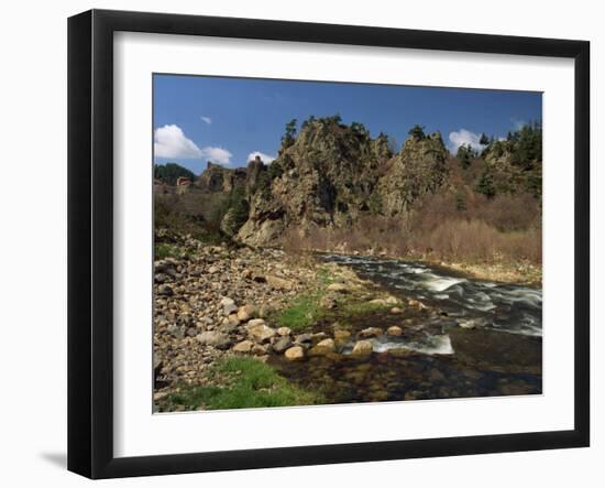 River Loire Near Arlempdes, Haute Loire, in the Auvergne, France, Europe-Michael Busselle-Framed Photographic Print