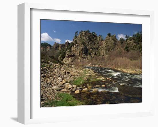 River Loire Near Arlempdes, Haute Loire, in the Auvergne, France, Europe-Michael Busselle-Framed Photographic Print