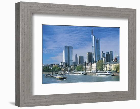 River Main, Frankfurt, Germany-Peter Adams-Framed Photographic Print