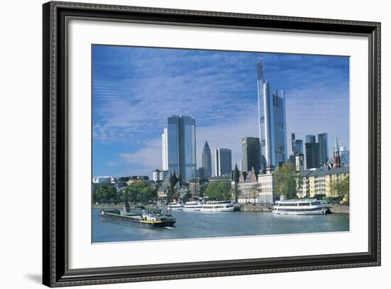 River Main, Frankfurt, Germany-Peter Adams-Framed Photographic Print