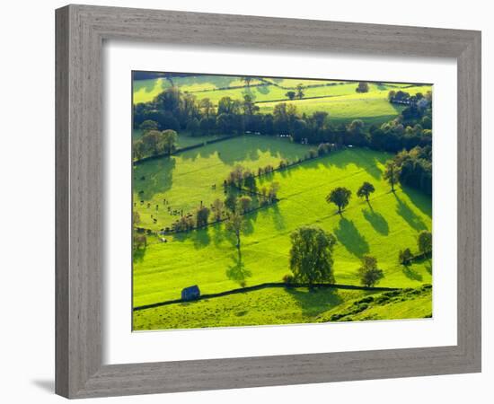 River Manifold Valley Near Ilam, Peak District National Park, Derbyshire, England-Alan Copson-Framed Photographic Print