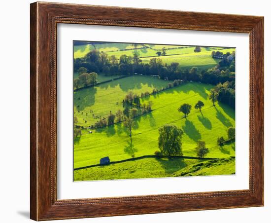 River Manifold Valley Near Ilam, Peak District National Park, Derbyshire, England-Alan Copson-Framed Photographic Print