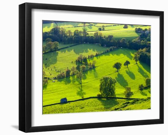 River Manifold Valley Near Ilam, Peak District National Park, Derbyshire, England-Alan Copson-Framed Photographic Print