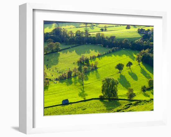 River Manifold Valley Near Ilam, Peak District National Park, Derbyshire, England-Alan Copson-Framed Photographic Print