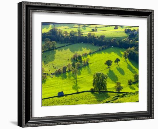 River Manifold Valley Near Ilam, Peak District National Park, Derbyshire, England-Alan Copson-Framed Photographic Print