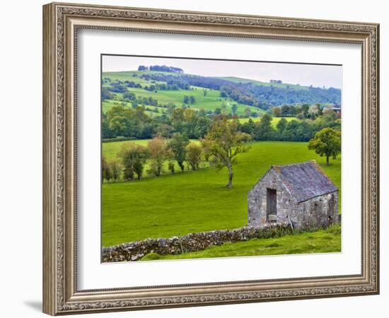 River Manifold Valley Near Ilam, Peak District National Park, Derbyshire, England-Alan Copson-Framed Photographic Print