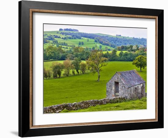 River Manifold Valley Near Ilam, Peak District National Park, Derbyshire, England-Alan Copson-Framed Photographic Print