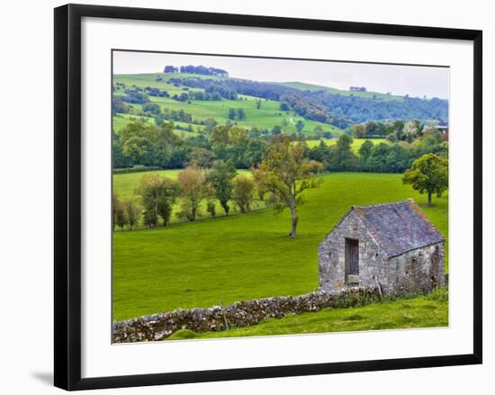 River Manifold Valley Near Ilam, Peak District National Park, Derbyshire, England-Alan Copson-Framed Photographic Print