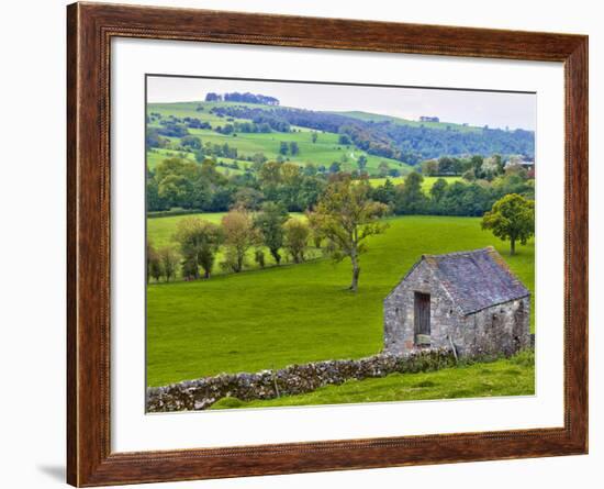 River Manifold Valley Near Ilam, Peak District National Park, Derbyshire, England-Alan Copson-Framed Photographic Print