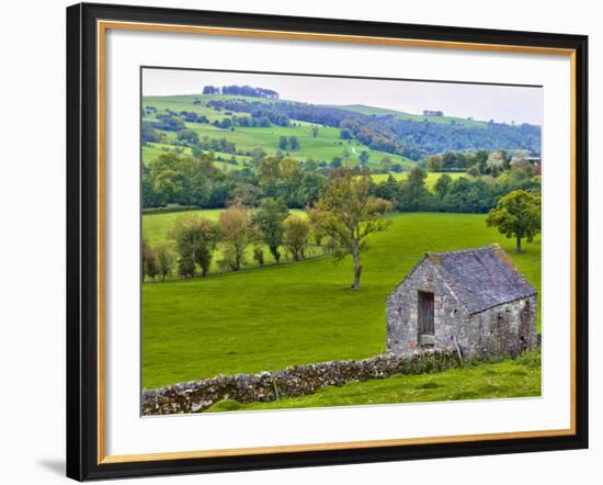 River Manifold Valley Near Ilam, Peak District National Park, Derbyshire, England-Alan Copson-Framed Photographic Print