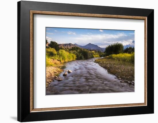 River Mendoza (Rio Mendoza) and the Andes Mountains at Uspallata, Mendoza Province, Argentina-Matthew Williams-Ellis-Framed Photographic Print