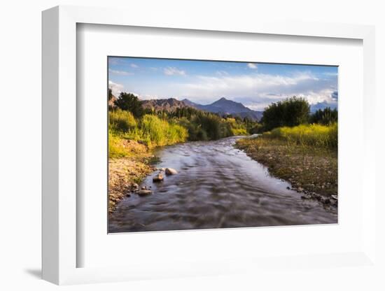 River Mendoza (Rio Mendoza) and the Andes Mountains at Uspallata, Mendoza Province, Argentina-Matthew Williams-Ellis-Framed Photographic Print