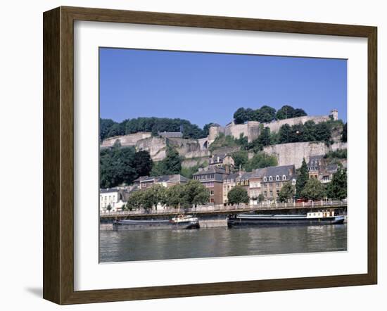 River Meuse and Citadel, Namur, Belgium-Danielle Gali-Framed Photographic Print