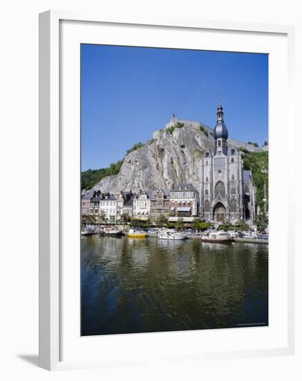 River Meuse in the Old Town of Dinant, Ardennes, Belgium-Hans Peter Merten-Framed Photographic Print