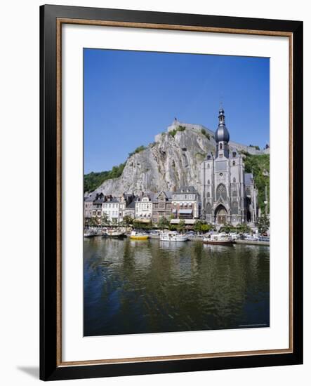 River Meuse in the Old Town of Dinant, Ardennes, Belgium-Hans Peter Merten-Framed Photographic Print