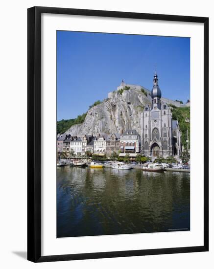 River Meuse in the Old Town of Dinant, Ardennes, Belgium-Hans Peter Merten-Framed Photographic Print