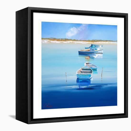 River Moorings-Craig Trewin Penny-Framed Stretched Canvas