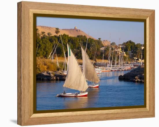 River Nile, Aswan, Upper Egypt, Egypt, North Africa, Africa-Alan Copson-Framed Premier Image Canvas