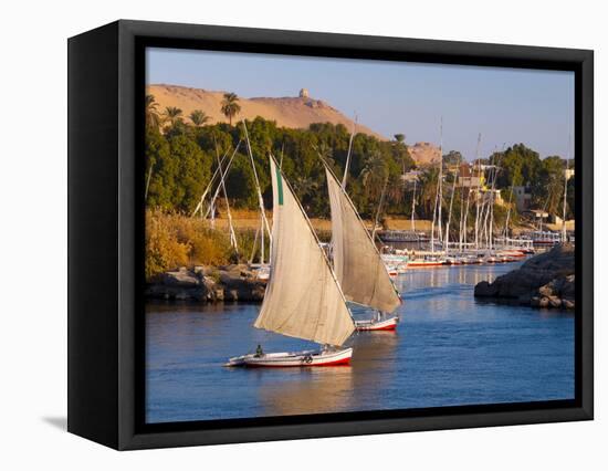 River Nile, Aswan, Upper Egypt, Egypt, North Africa, Africa-Alan Copson-Framed Premier Image Canvas