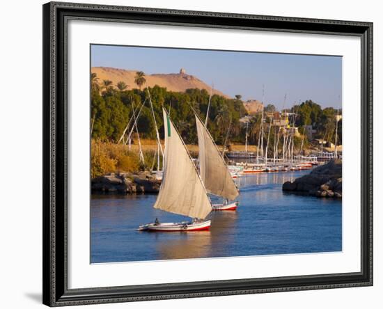 River Nile, Aswan, Upper Egypt, Egypt, North Africa, Africa-Alan Copson-Framed Photographic Print