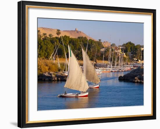 River Nile, Aswan, Upper Egypt, Egypt, North Africa, Africa-Alan Copson-Framed Photographic Print