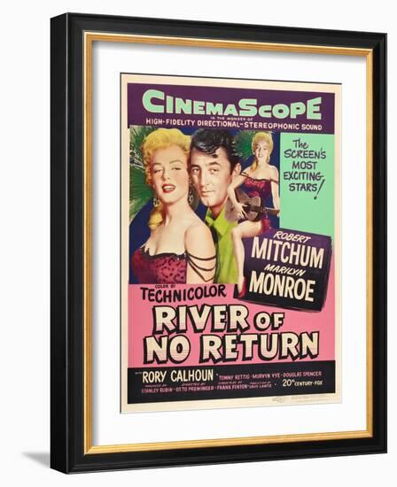 River of No Return, 1954-null-Framed Giclee Print