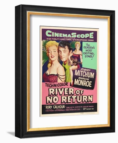 River of No Return, 1954-null-Framed Giclee Print