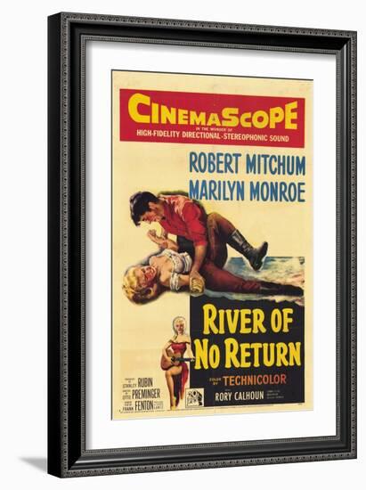 River of No Return, 1954-null-Framed Art Print