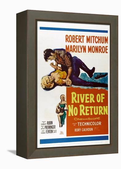 River of No Return, 1954-null-Framed Stretched Canvas