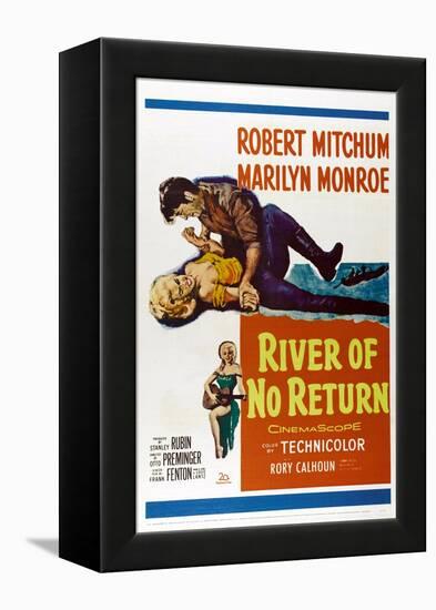 River of No Return, 1954-null-Framed Stretched Canvas