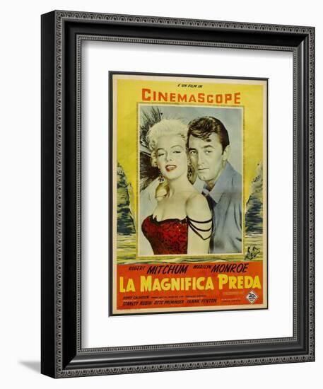 River of No Return, Italian Movie Poster, 1954-null-Framed Art Print