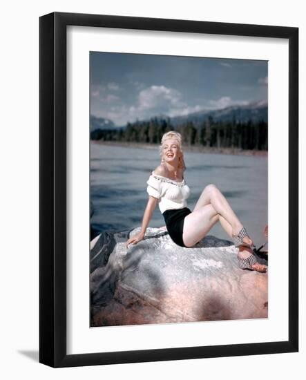 River of No Return, Marilyn Monroe, Directed by Otto Preminger, 1954-null-Framed Photo