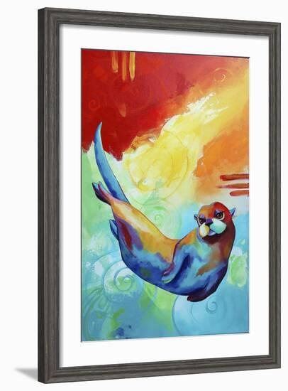 River Otter-Corina St. Martin-Framed Giclee Print