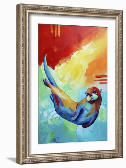 River Otter-Corina St. Martin-Framed Giclee Print