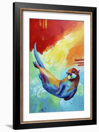 River Otter-Corina St. Martin-Framed Giclee Print