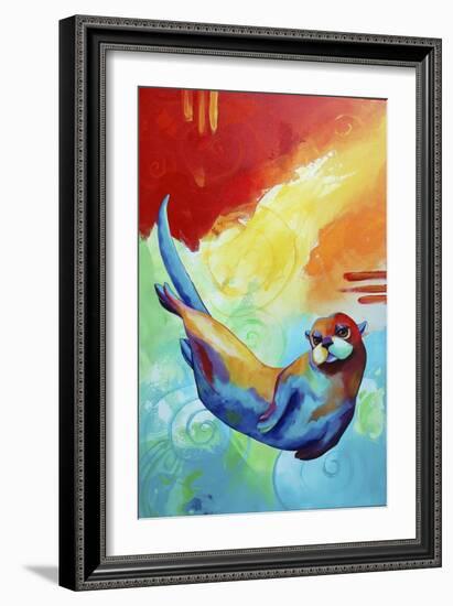 River Otter-Corina St. Martin-Framed Giclee Print